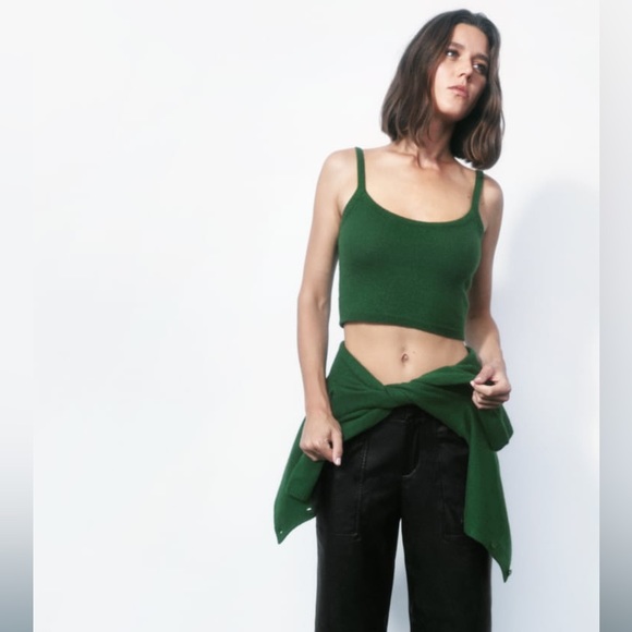 Zara Set - 100% Wool Strappy Top & Flap Jacket - Picture 3 of 10